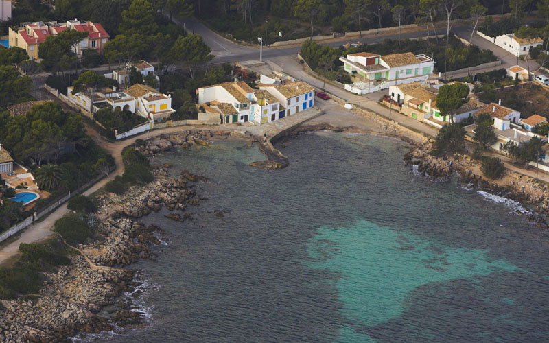 Vista aérea de Sa Pedruscada, Capdepera, Mallorca
